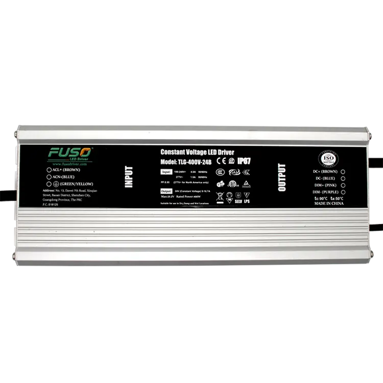 Konstantspannungs-LED-Treiber mit hohem Leistungsfaktor, 24 V, 400 W